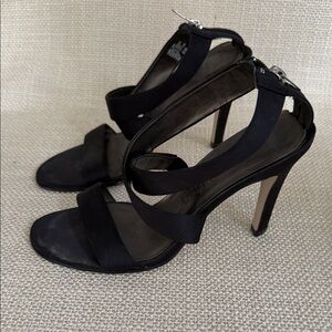 Sam & Libby Black Strappy Heels